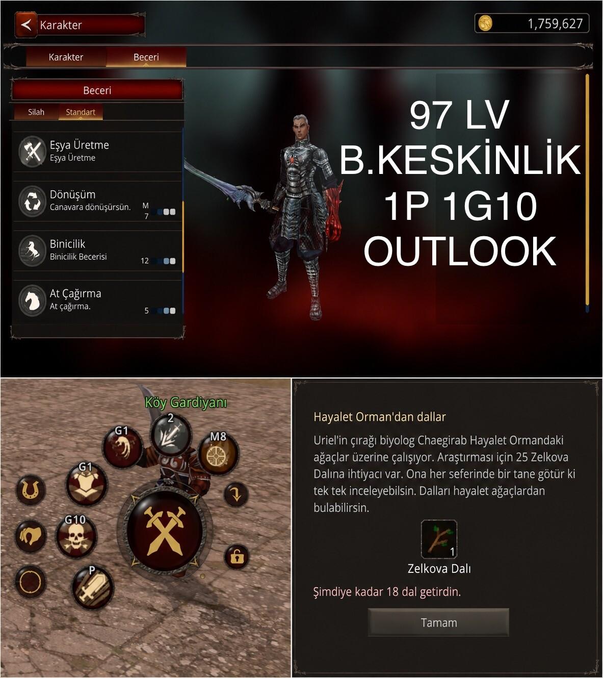 TEOS 97 LV B.KESKİNLİK SÜRGÜN İTEMLERİYLE OUTLOOK