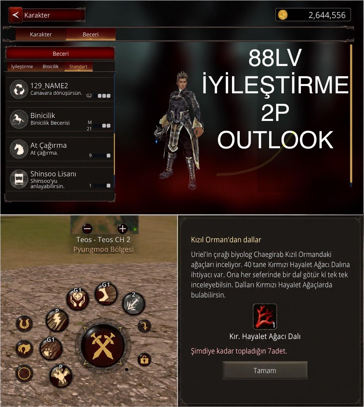TEOS 88 LV 2P İYİLEŞTİRME İTEMLİ OUTLOOK
