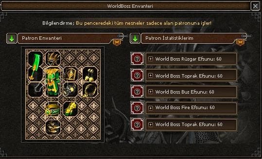 +4WORLD BOSS SET SATILIR
