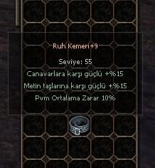 +9 RUH KEMERİ ANINDA TESLİM