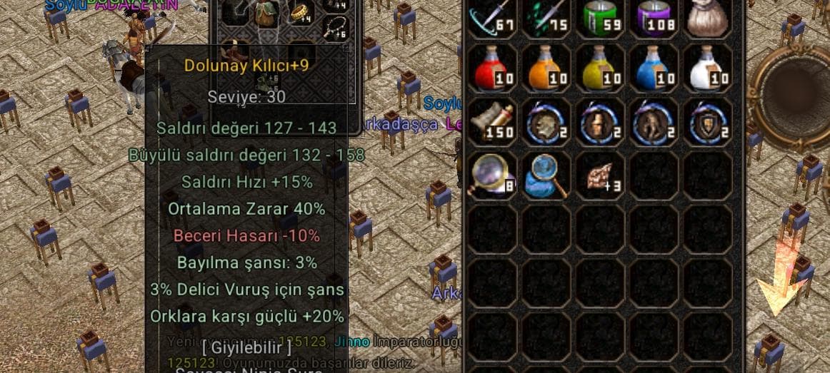 +9 40 ort 20 ork dolu