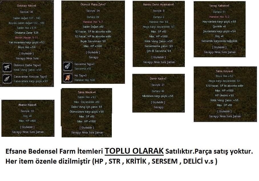 BEDENSEL FARM SETİ KALİTELİ !!