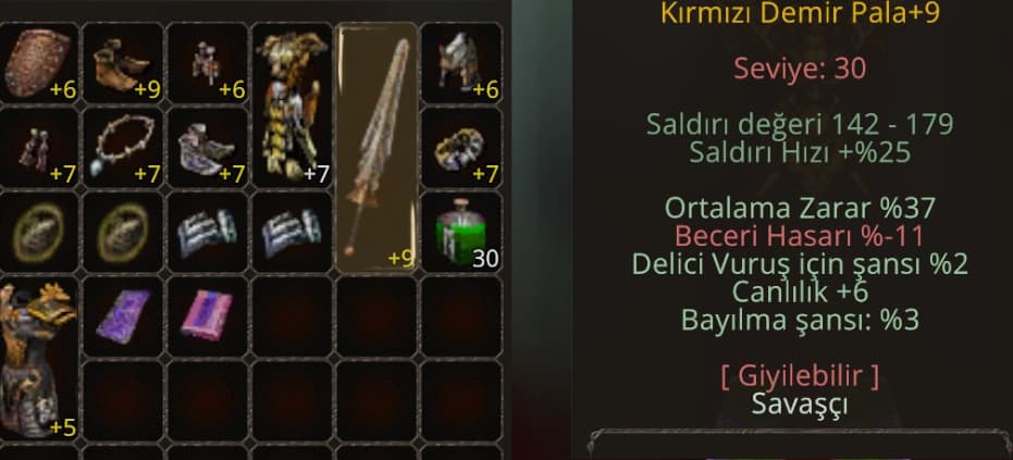 +9 KDP 37 ORT +3 TAŞLI