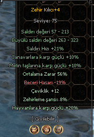ZEHİR KILICI  250