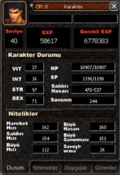 40 lvl bedo at 19 lvl hava m4 öfke m2. görevler çoğu bitik.