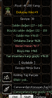 +9 DOLUNAY KILICI