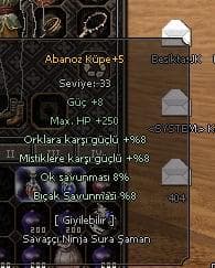 +5 ABANOZ KÜPE ANINDA TESLİMAT