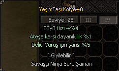 Yeşim Taşı kolye +0 %5 Delici