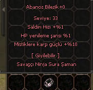 Abanoz Bilezik