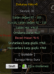 Dolunay Kılıcı +5