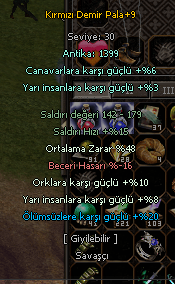Elit Düzey Gözbebeği Kırmızı Demir Pala