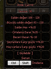 ANTİK ÇAN +8 35 ORT FARM DESTEK
