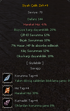 +9 Siyah Çelik