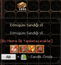 1000 ADET DÖNÜŞÜM SANDIĞI X5 SATILIR