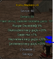 KORKU MASKESİ