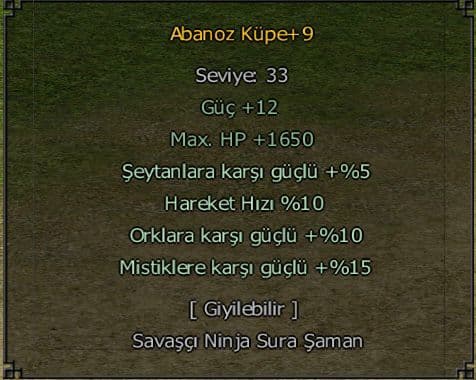 +9 abanoz küpe