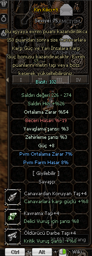 54 ORT GÜÇ +9 KİN KILICI P6