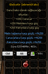 GLADYATÖR ŞEBNEMİ ANINDA ST