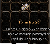 ESKRİM BROŞÜRÜ DİP FİYAT