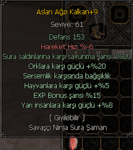 +9 ASLAN AĞZI KALKAN EFSUNLU