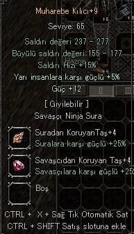 +9 MUHAREBE 12 GÜÇ 5 YARI 2 EFSUN +BASMA PARASINA ANINDA TESLİM