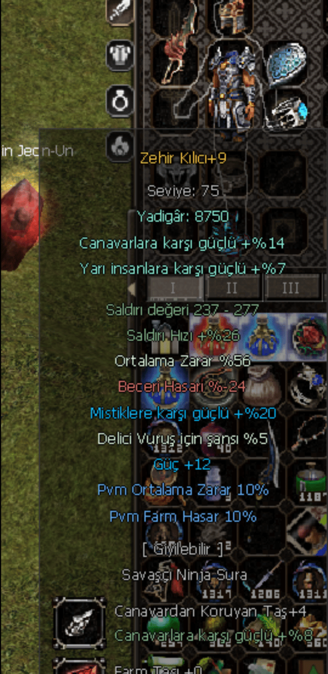 +9 ZEHİR 56 ORT 12 GÜÇ 10PVM 10 FARM HASAR FULL EVRİM FARM TAŞLI