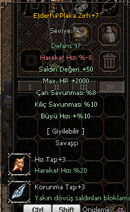 +7 EJDER PLAKA 2K HP 50 STR 10 KILIÇ 10 BÜYÜ HIZI