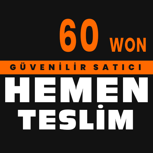 60 Won HEMEN Teslim 1won=26tl