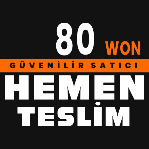 80 WoN HEMEN Teslim 1won=26TL