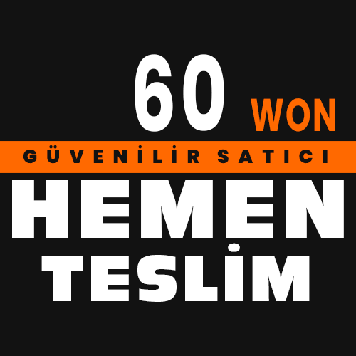 60 Won HEMEN Teslim 1won=25TL