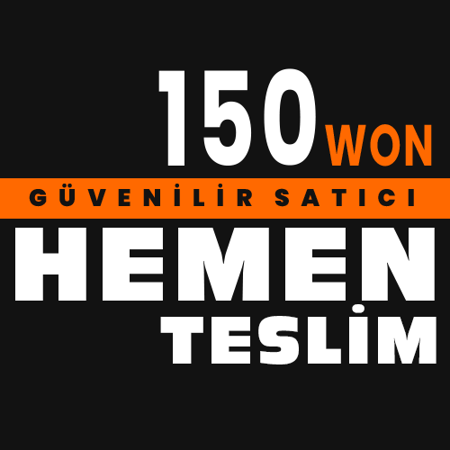 150 Won Hemen TESLİM 1w=18TL