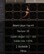 +9 ATSIRTI UZUN YAY