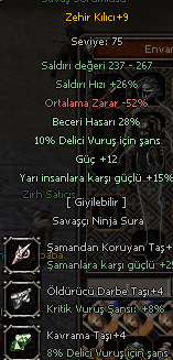 28 BECERİ YARI GÜÇ DELİCİ ZEHİR KILICI