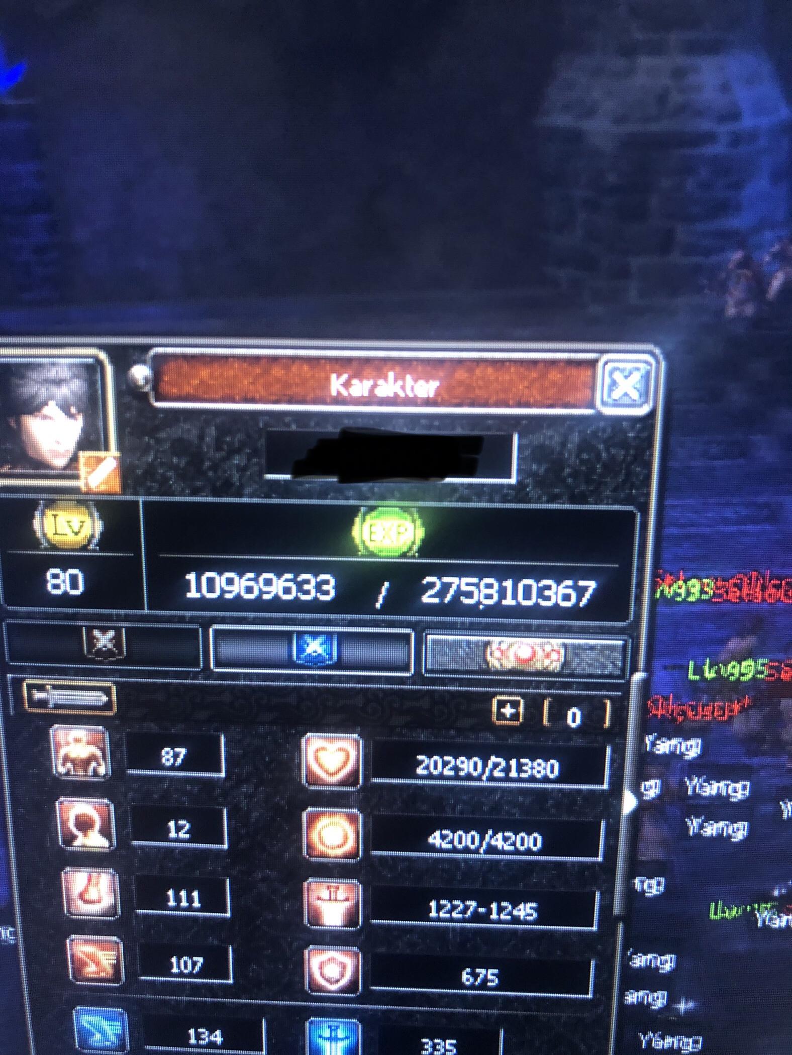 62 level bedensel 80 level ninja