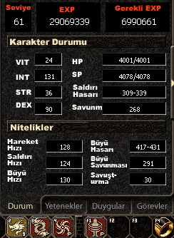 ŞAMAN 61 SEVİYE 3 PERFECT İTEMLİ