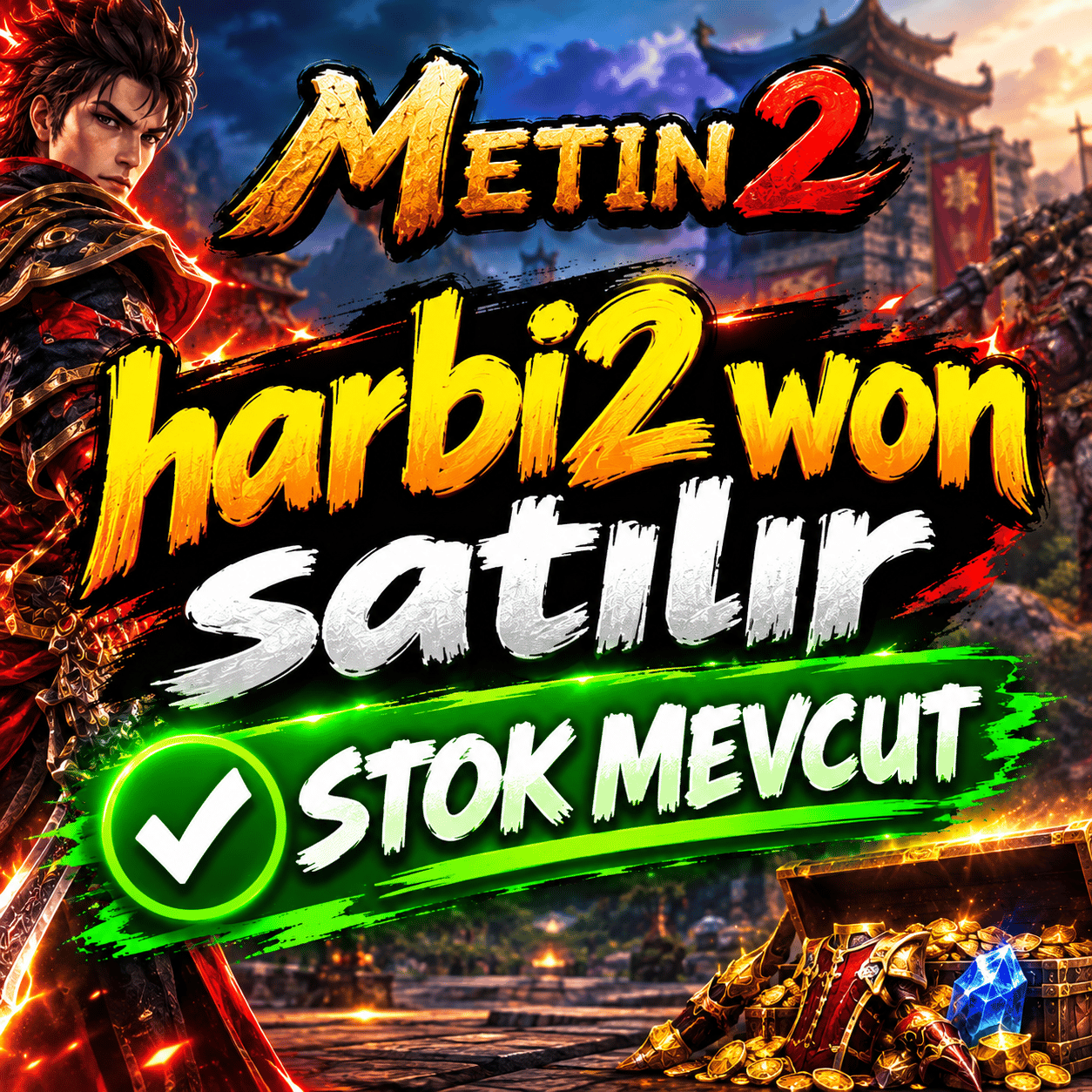 WON SATILIR STOK MEVCUT PM AT YETERLI GUNCEL FIYAT