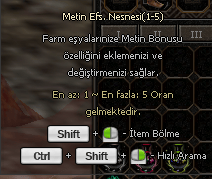 100 1-5 metin hasar 225 tl