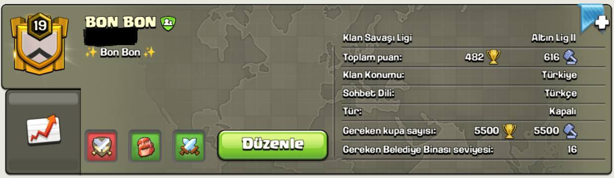19 Seviye Klan