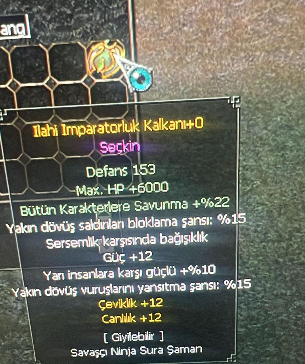 İlahi imparatorluk kalkanı +0