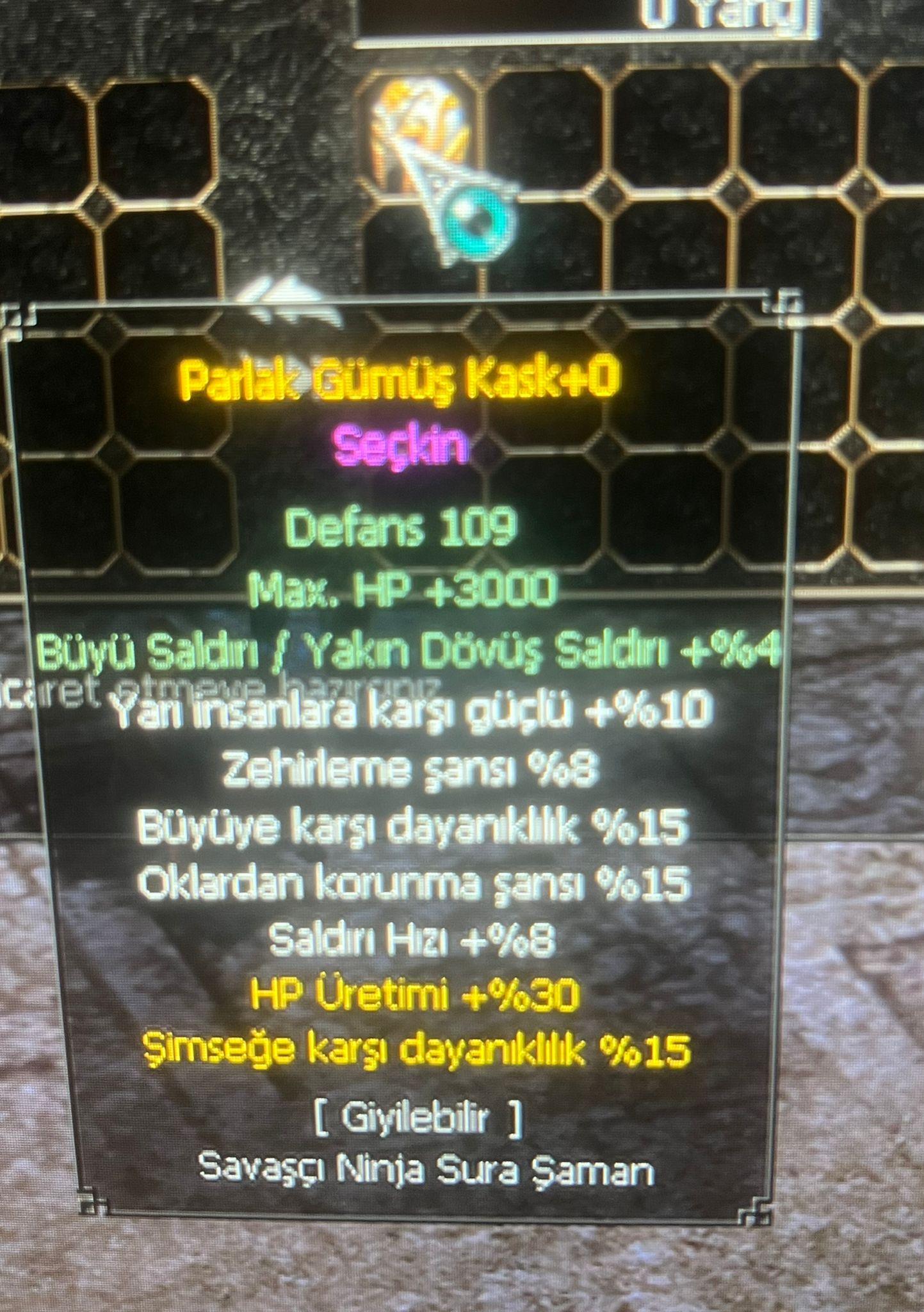 PARLAK KASK +0