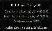 KIZIL HUKUM YUZUGU III 70TL ANLIK