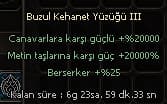 BUZUL KEHANET YUZUGU III 70TL ANLIK X2 HASAR
