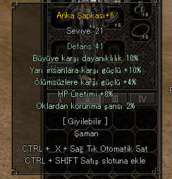 WSLİK ANKA ŞAPKA TEKLİF ALINIR