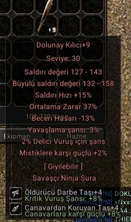 +9 dolu 37 ort +4 Taşlı