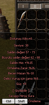 26 ORT 8 GÜÇ DOLUNAY KILICI 500TL ANINDA TESLİM