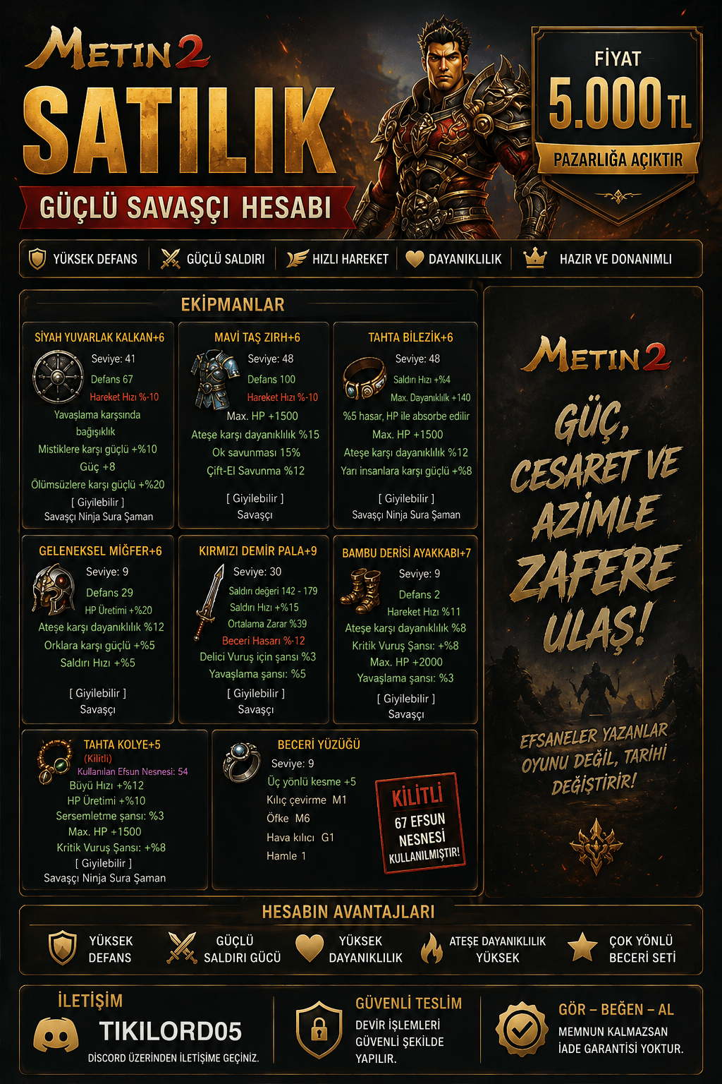 56 LVL 5K HASARLI BEDO AÇIKLAMA OKU