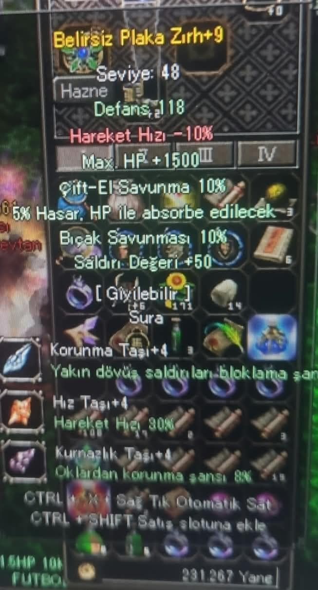 ELİT BELİRSİZ PLAKA ZIRH SATILIR