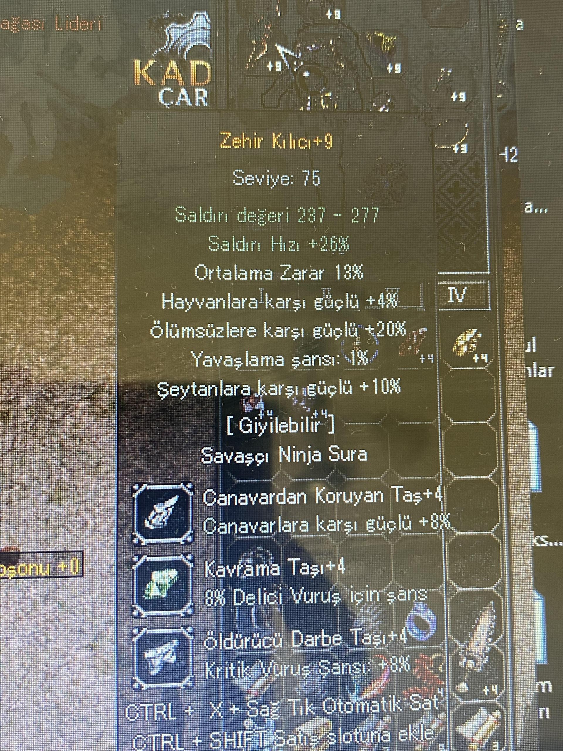 +9 zehir 13 ort 20 ölümsüz +4 taşlı
