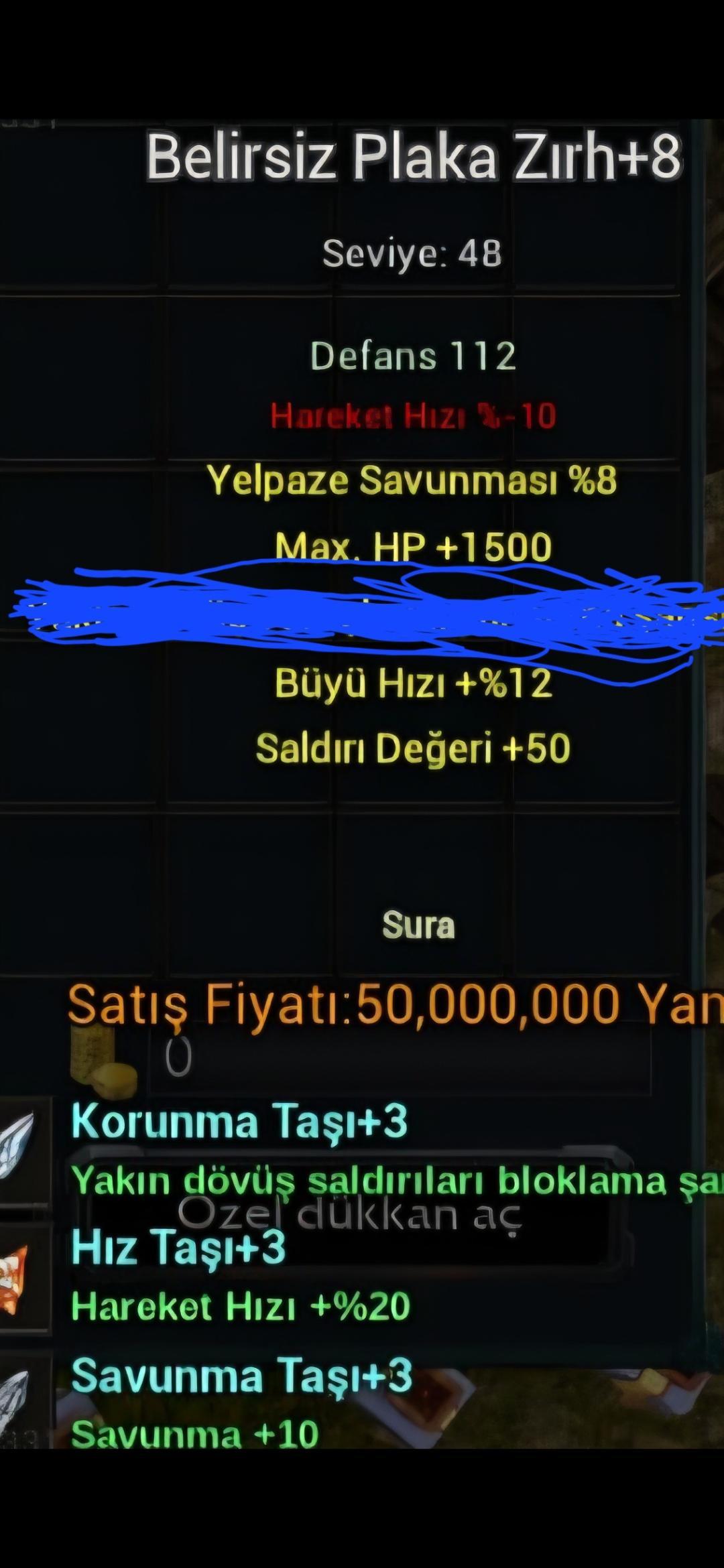 +8 BELİRSİZ PLAKA 50 STR 1500 HP UYGUN