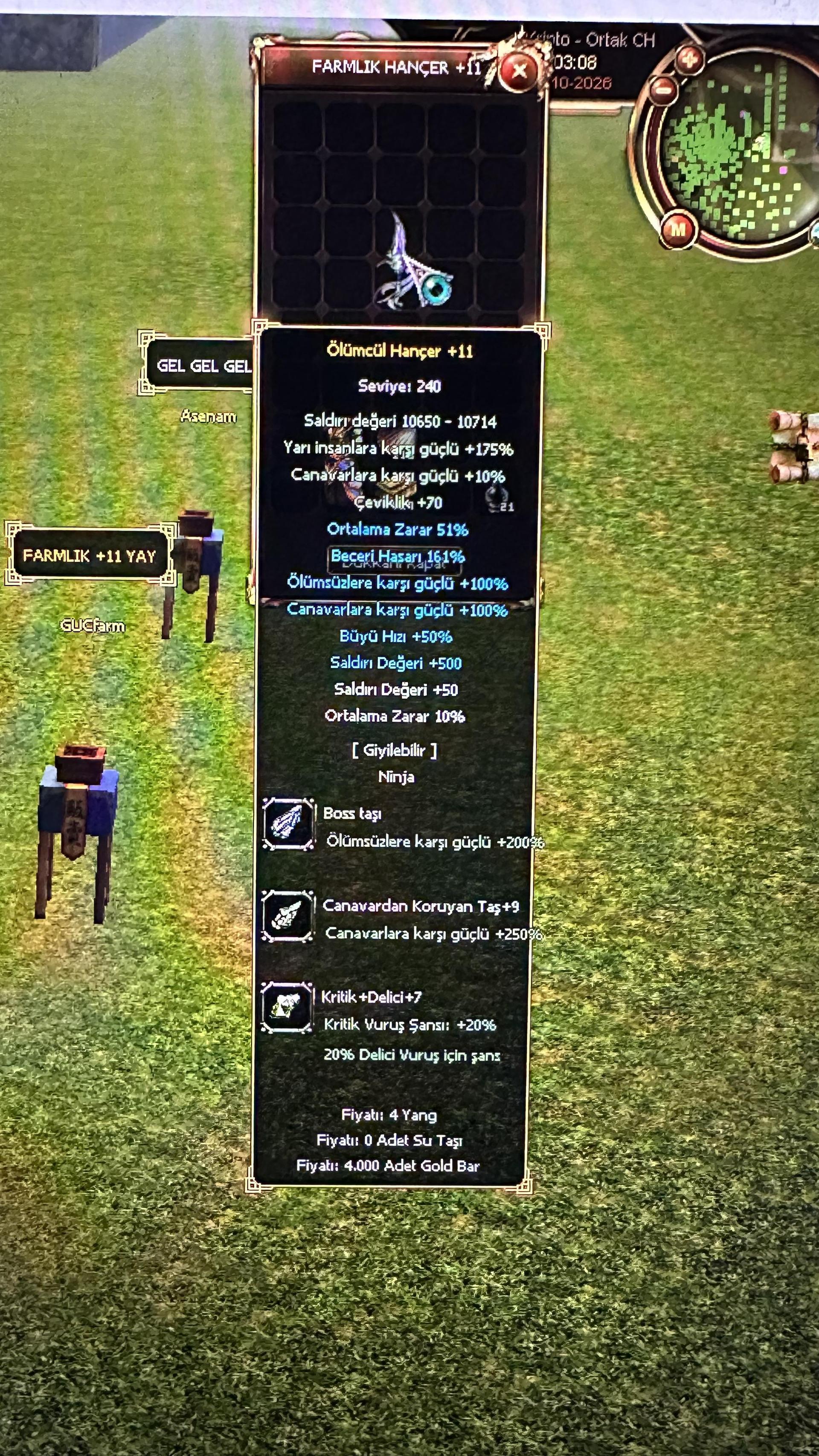 +11 HANÇER Full taşlı
